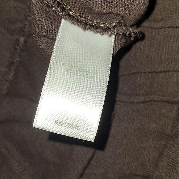 Pure J Jill Women's Brown  Cotton Linen Blend Wide Leg Crop Pants Size PM Petite - Picture 6 of 7